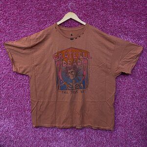 Grateful Dead Fall Tour '89 Rock Band Distressed T-Shirt XXL